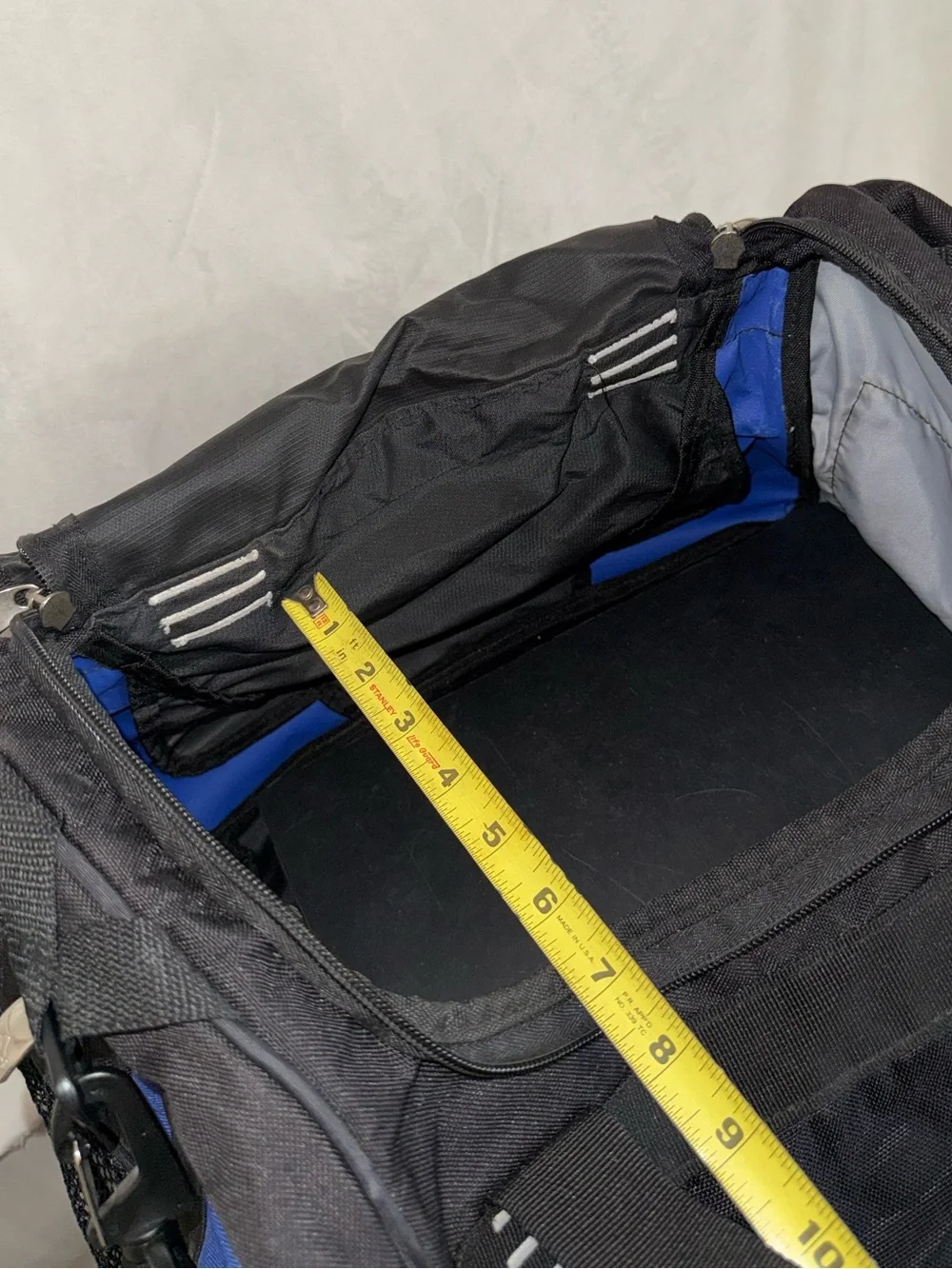 Adidas Vintage 90s Duffel or Gym Bag - Blue/Black